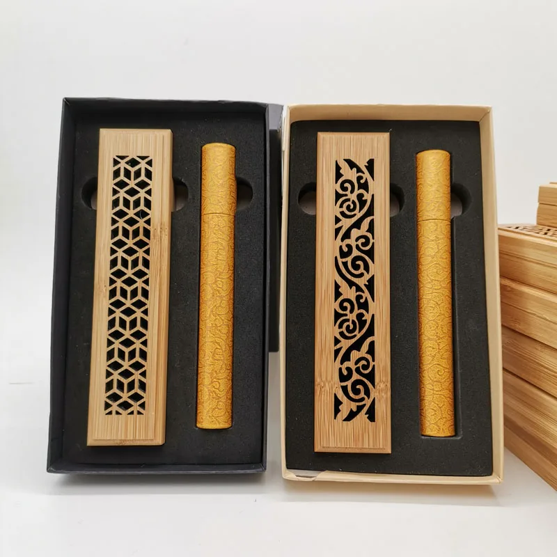 Custom Exquisite Pattern Mini Incense Stick Wooden Box Incense Burner