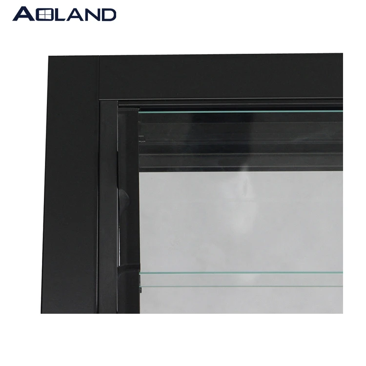 Automatic Louver Glass Blades Electric Louver Windows In Black Color