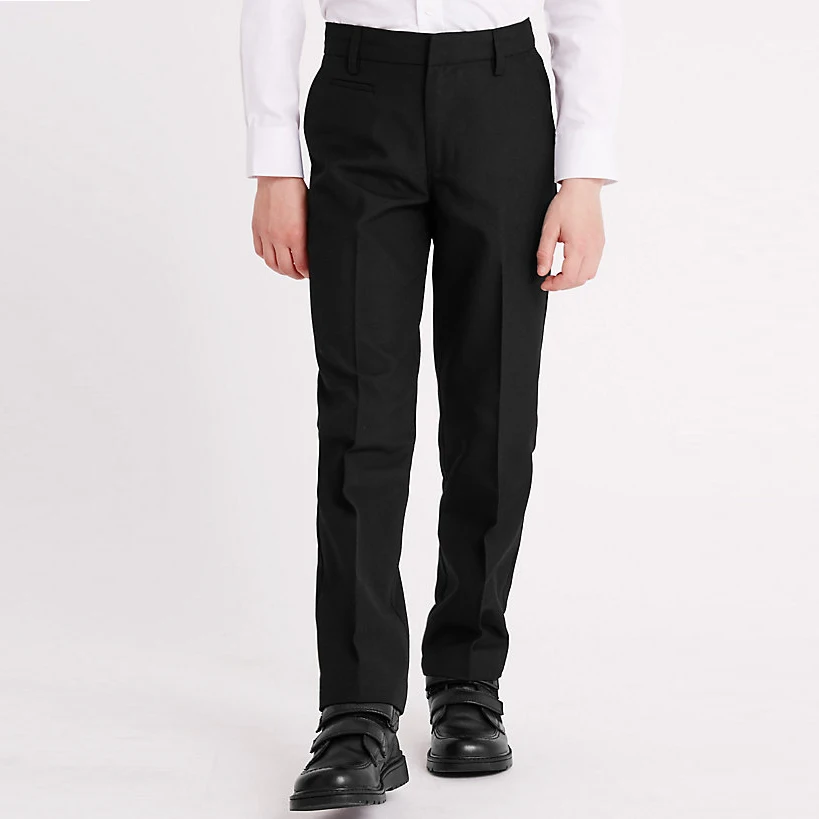 Kids School Uniform Pants Boys' Slim Leg Regular Fit Trousers - Buy ...