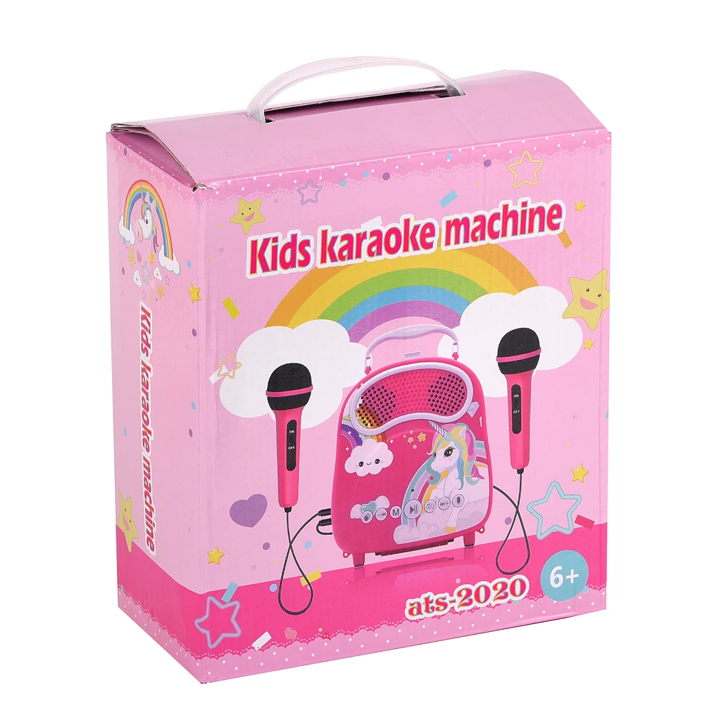 Kids Karaoke Machine For Girls Boys With 2 Microphones Toddlers
