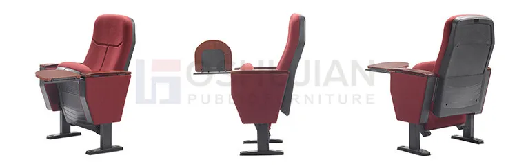 auditorium chairs with writing pad