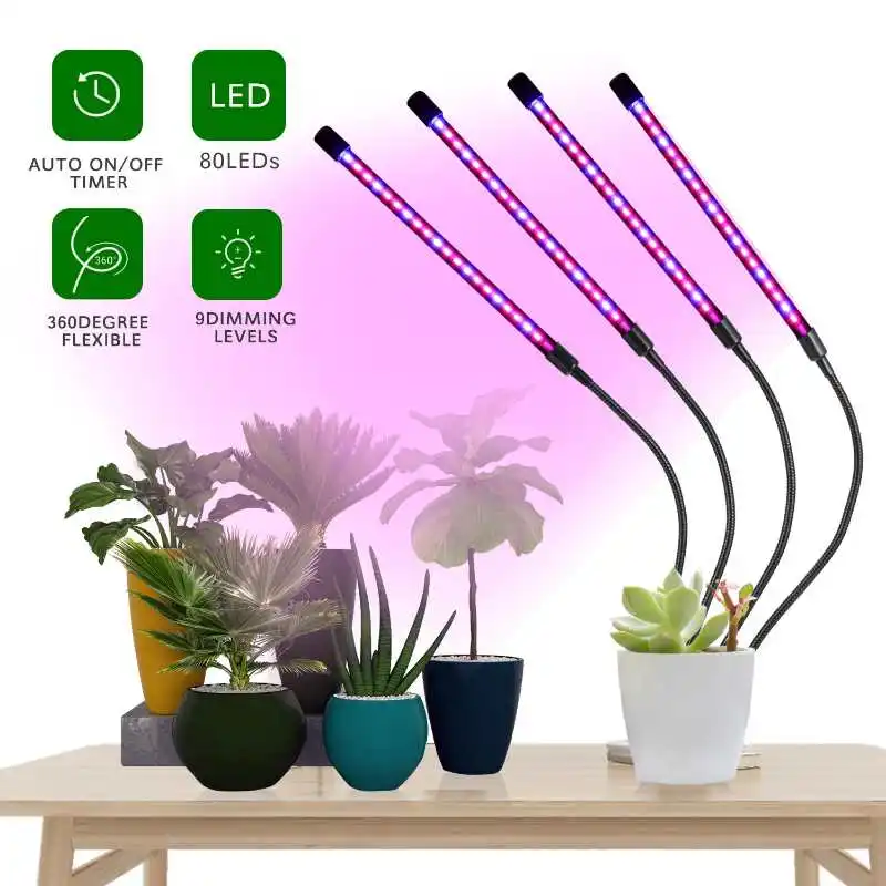 LED Grow Light Full Spectrum Flexible Clip Lamp 5V USB 18W 27W 36W Growing Lamp for Plants Seedling
