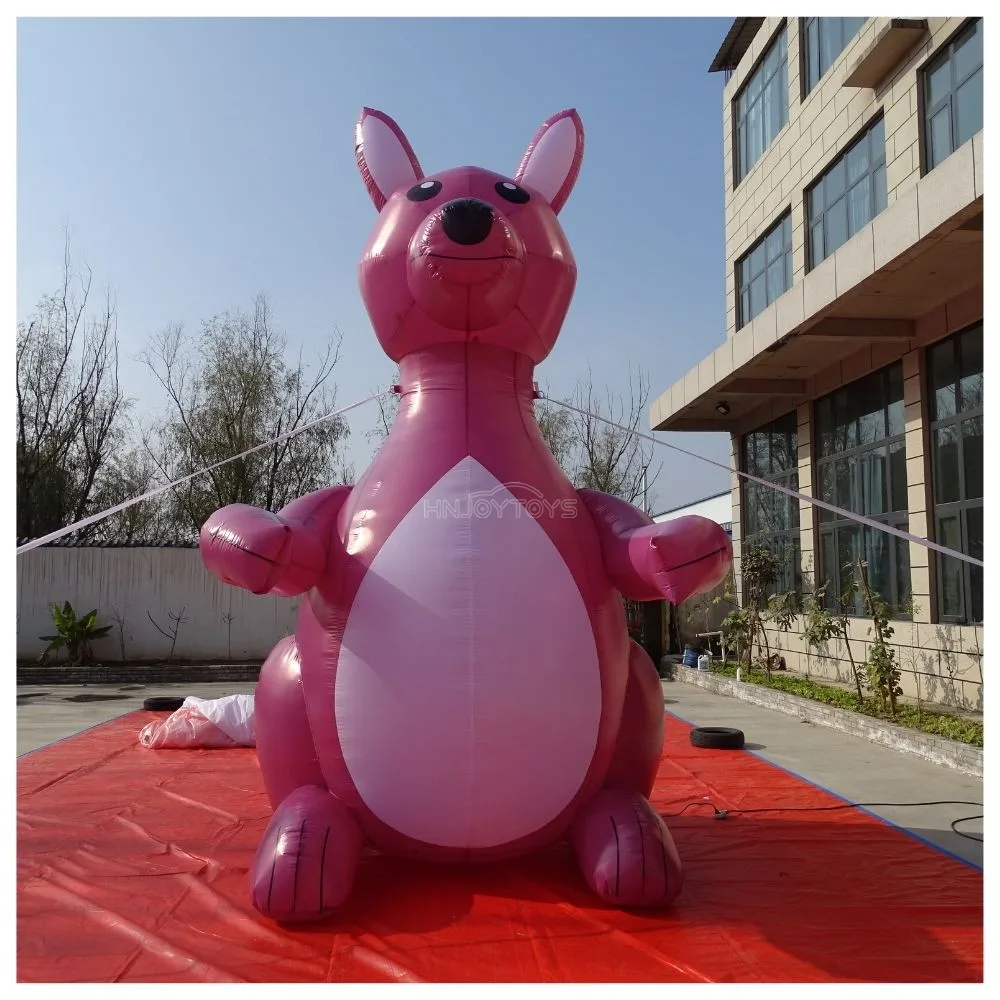 热卖充气袋鼠卡通动物充气模型
