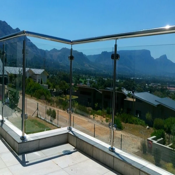 Safety fence Glass Guardrail Balcony Railing of Modern Glass Baluster Outdoor Wall Balustrade Design manufacture