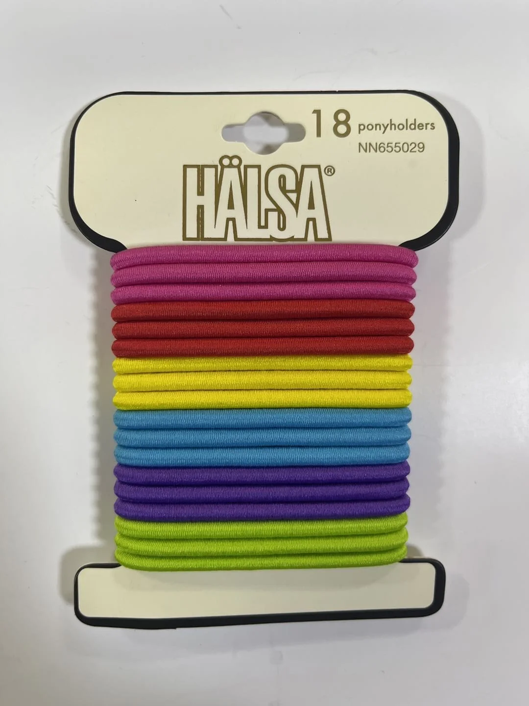 18 Count Hair Elastics With Cards Size 0.4*14cm Buy Elastics Pony