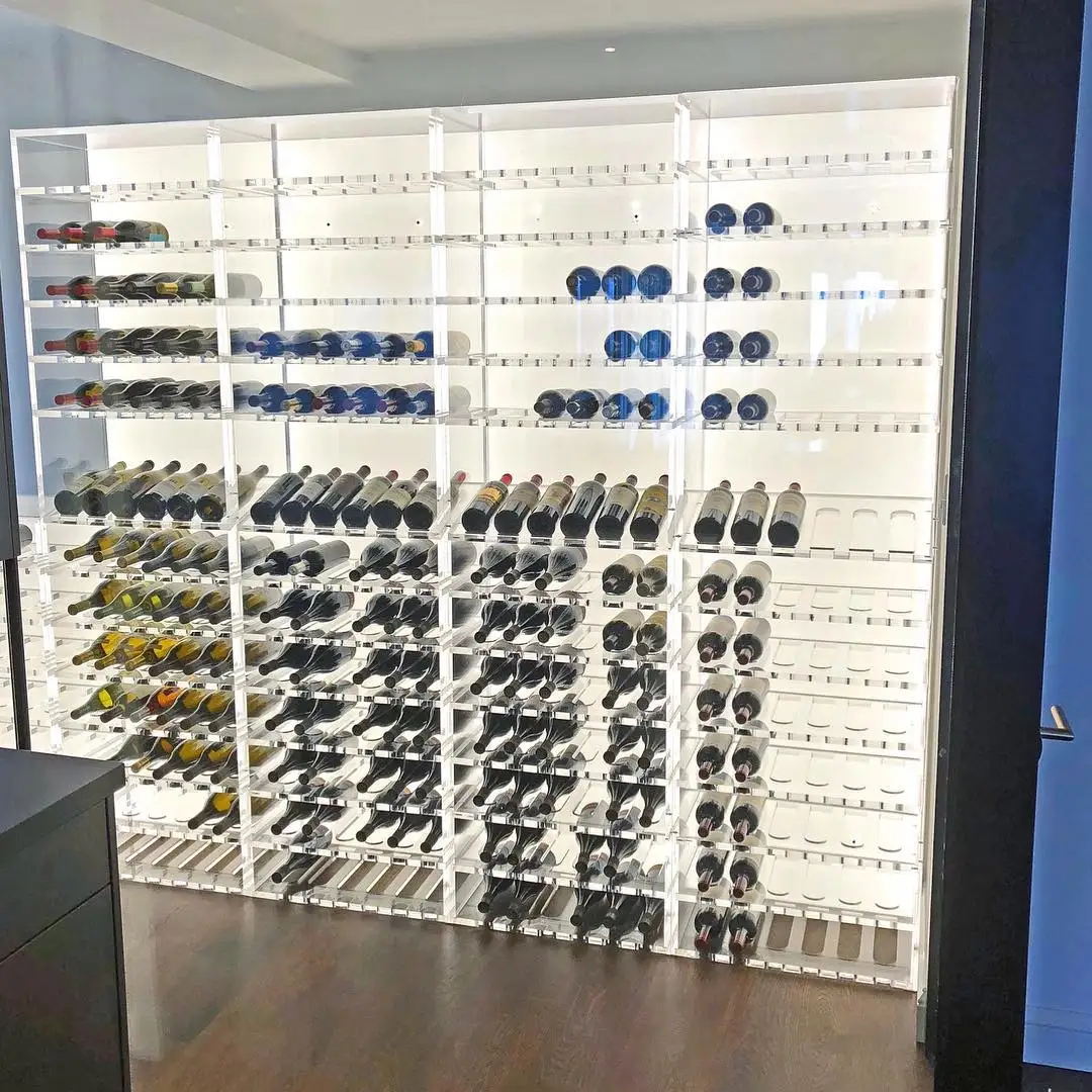 A&c Wall Mounted Acrylic Light Wine Racks Buy Wall Mounted Acrylic