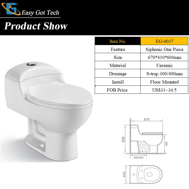 Chinese Luxury Modern Bathroom Sanitary Ware Spy Soft Lid Waterless Siphonic Flush One Piece Ceramic WC Toilet