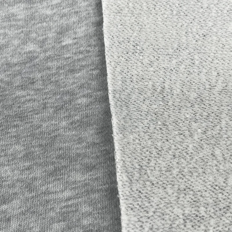 250gsm Cvc Polar Fleece Hoodie Fabric 42 Polyester 58 Cotton Marble