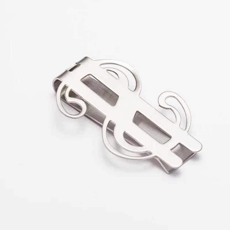 De Plata signo de Euro Money Clip En Caja De Regalo Lujo