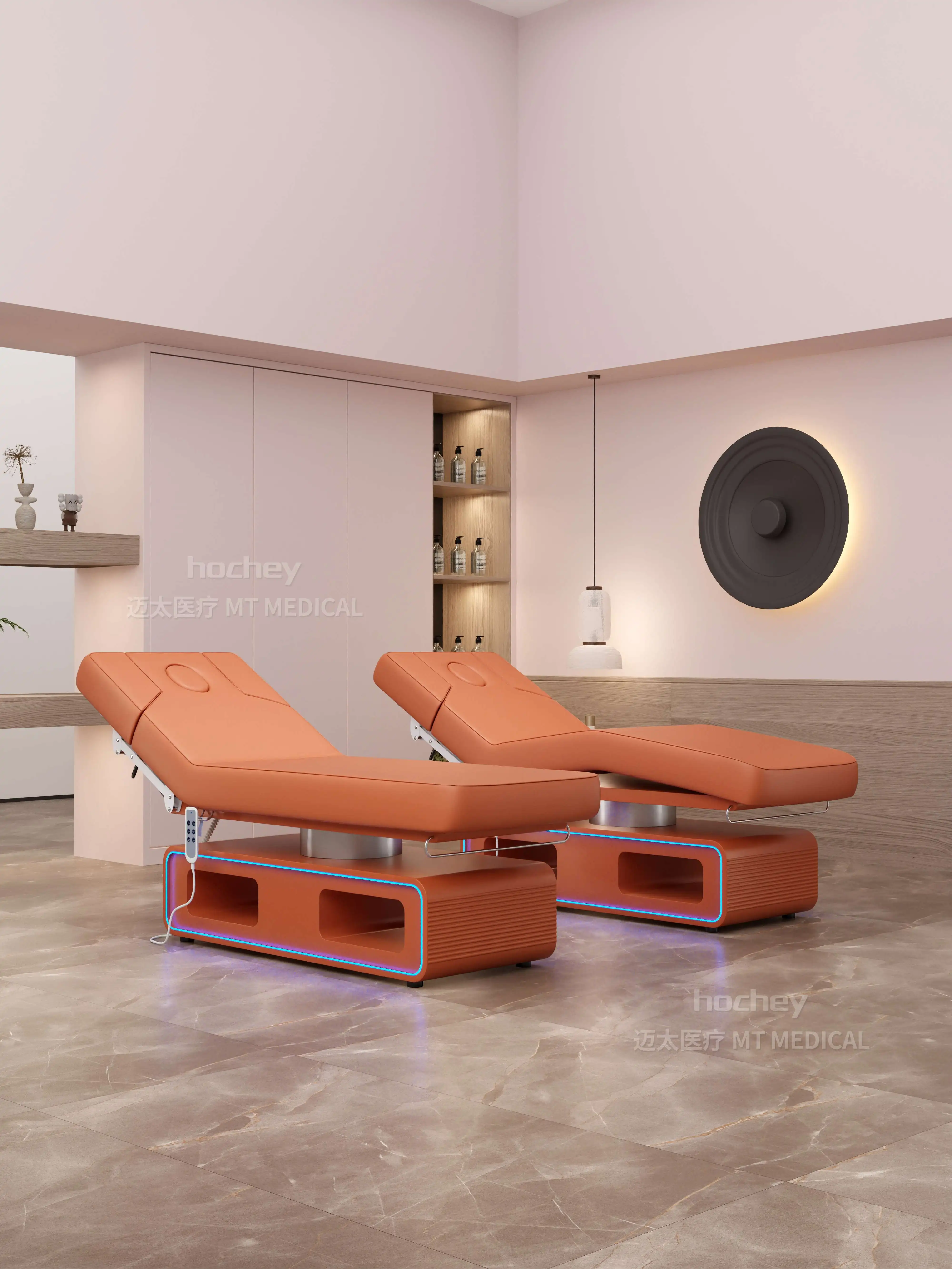 Hochey Modern Luxury Beauty Salon Furniture Electrical 3 Motors