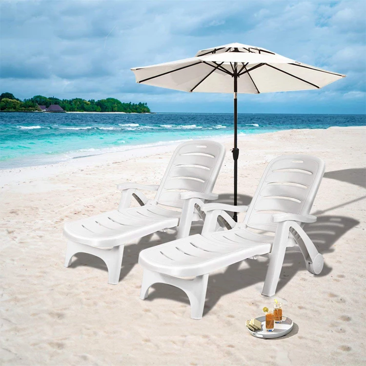 塑料折叠户外沙滩躺椅