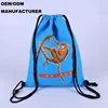 Monkey Pattern Printed Cotton Bag Large Drawstring Wholesale