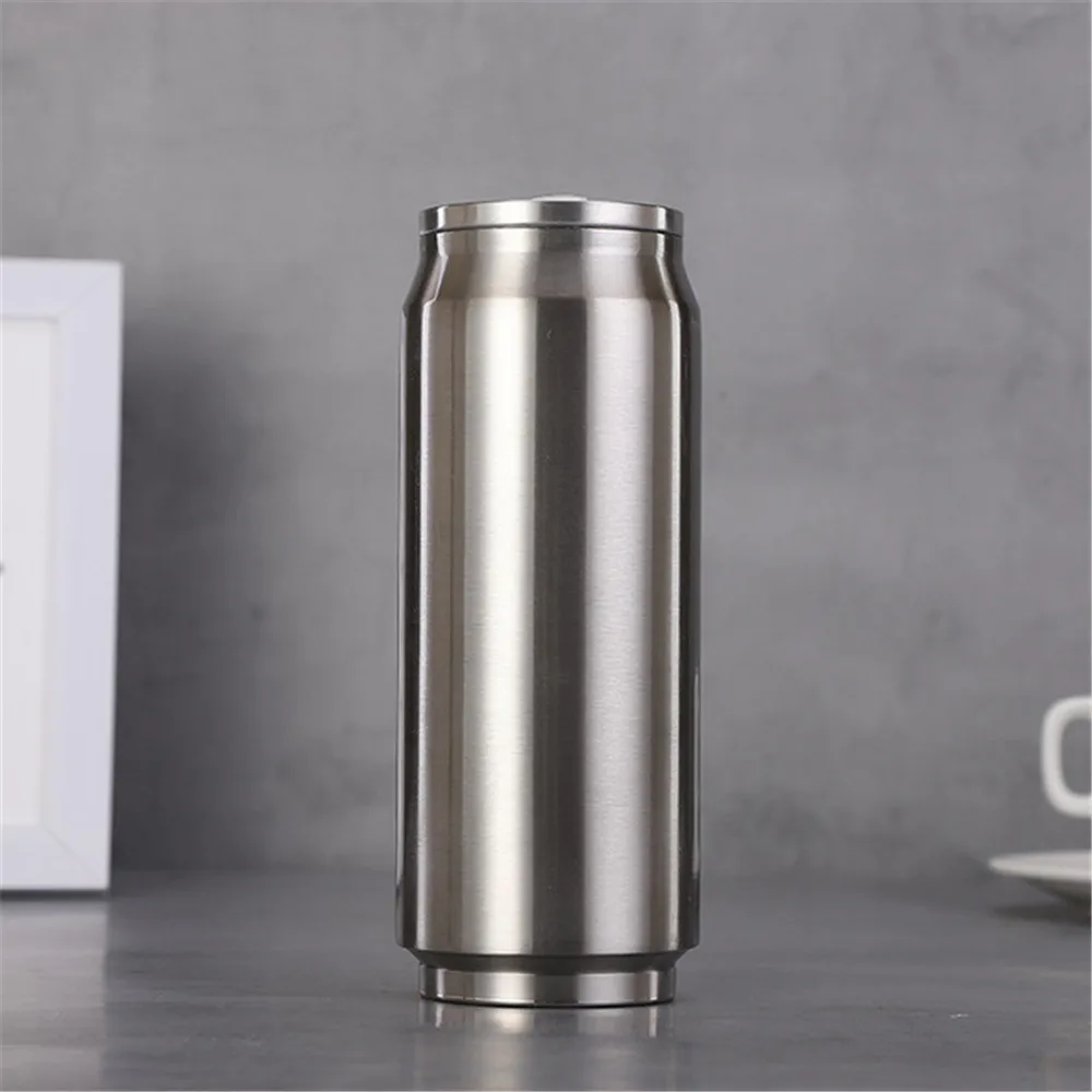 stainless steel tumbler mugs can shape double wall insulation vacuum water bottles with straws