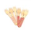 birch wooden disposable function cutlery travel set