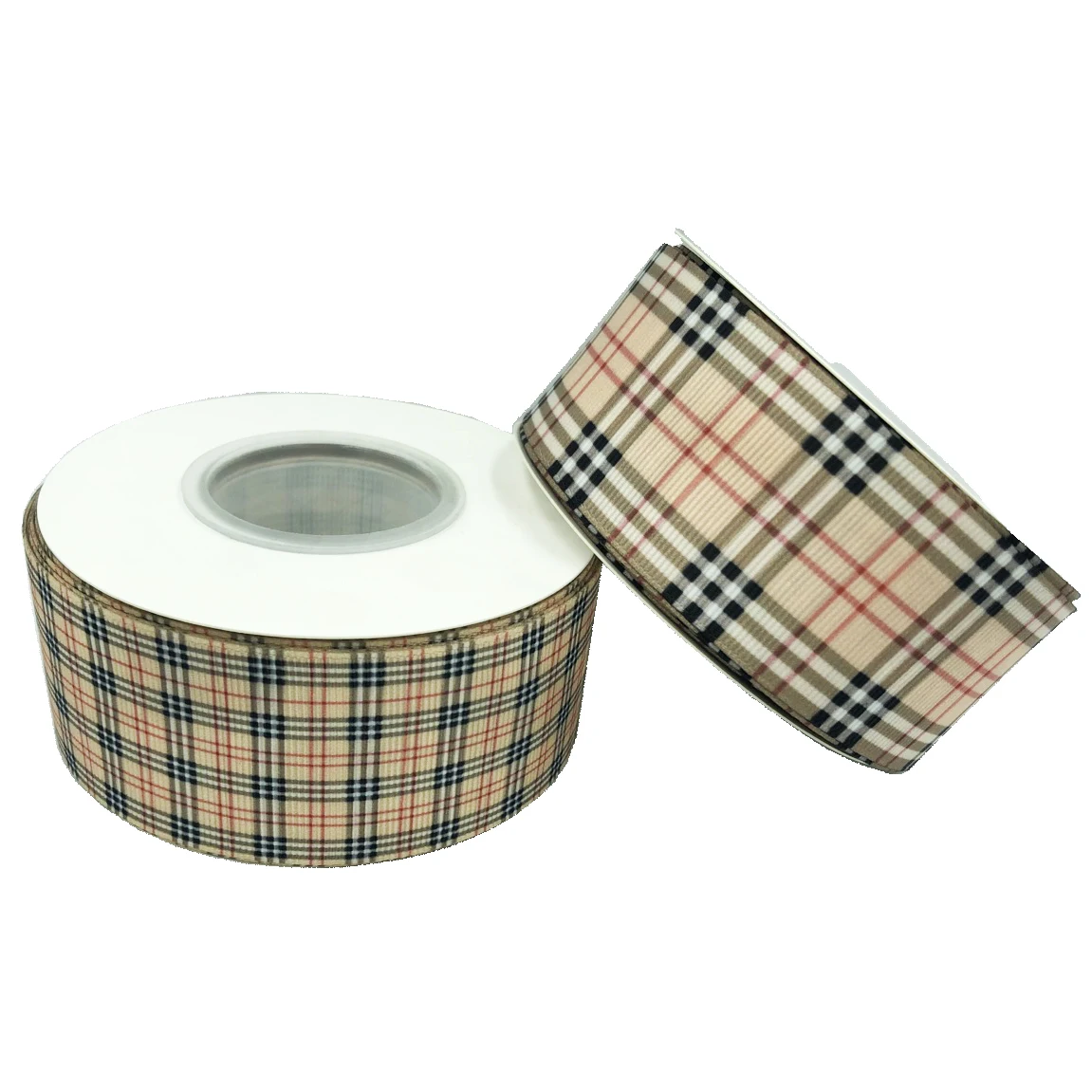 38mm Plaid Grosgrain Ribbon Printed Technics Single Face Style,Plaid Ribbon  - Buy Tartan Plaid Woven Ribbon,Grid Ribbon Product on 