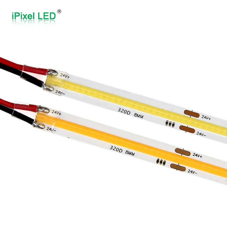 12V 24V COB led strip lights white warm white 320leds 480leds