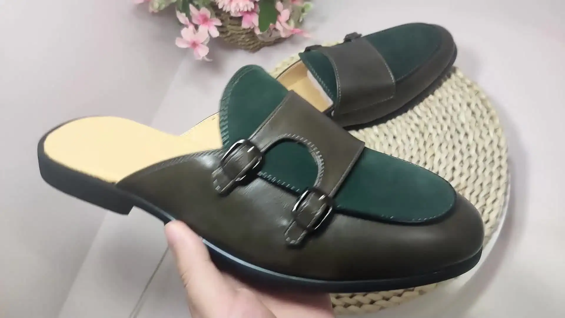 mocassino da uomo in pelle scamosciata denim – PIANIGIANI