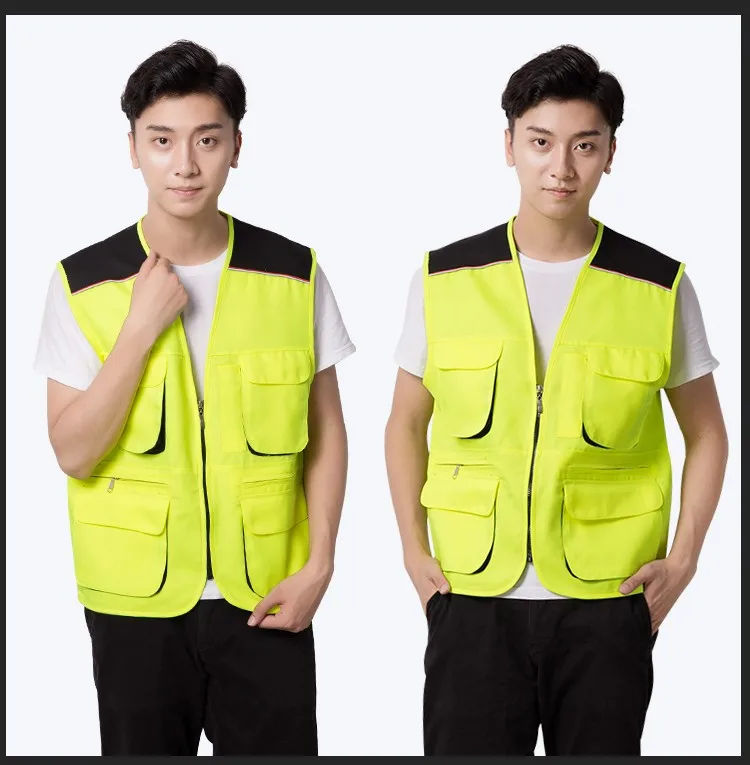 Custom Work Vest Uniform With Pockets Sleeveless Working Tool Vest ...