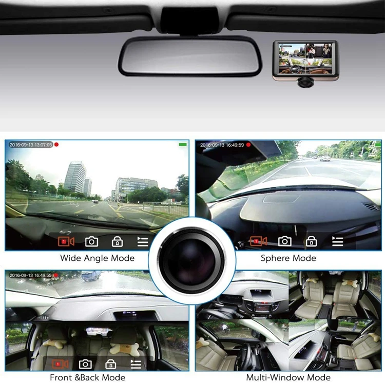 Gofuture Drive 360 Travelling Data Recorder Dash Cam 360 View Car