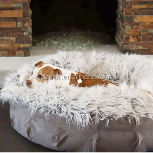 Warm Cozy Orthopedic Bed Dog Soft 100 Polyester Snuggle Pet Bed Non