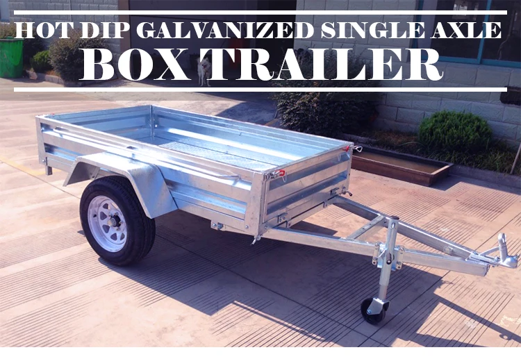 Garden Tools 2 Wheel Single Axle Custom Car Trailer