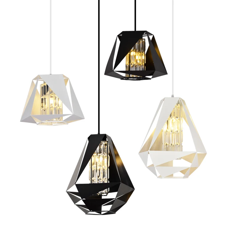 Wholesale Multicolor Rotatable European Crystal Modern Cone Glass Pendant Light Import From China