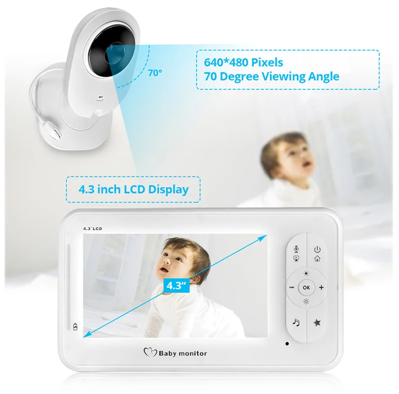 Two Way Talk Night Vision Wireless Baby Monitor Video Camera Baby Care