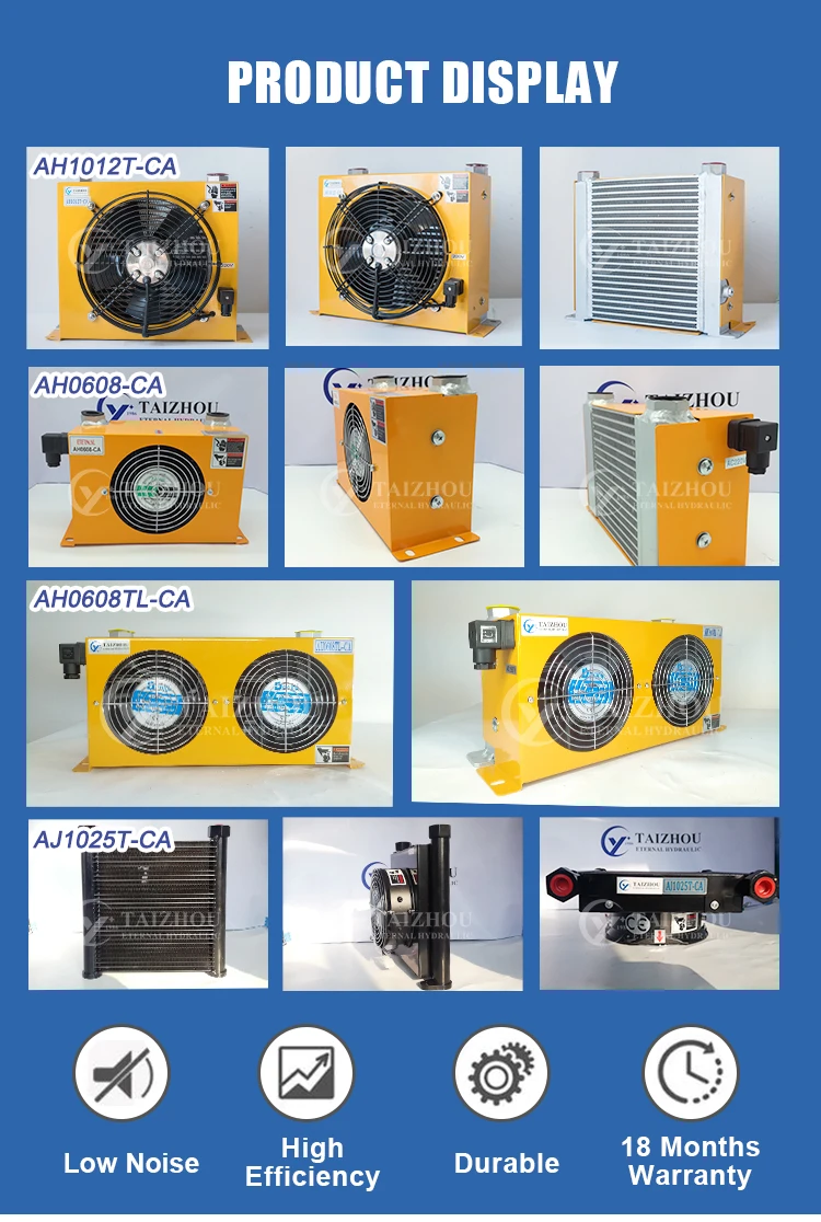 Aluminum Oil Cooler for Hydraulic Oil Cooling System industrial hydraulic air cooler parts