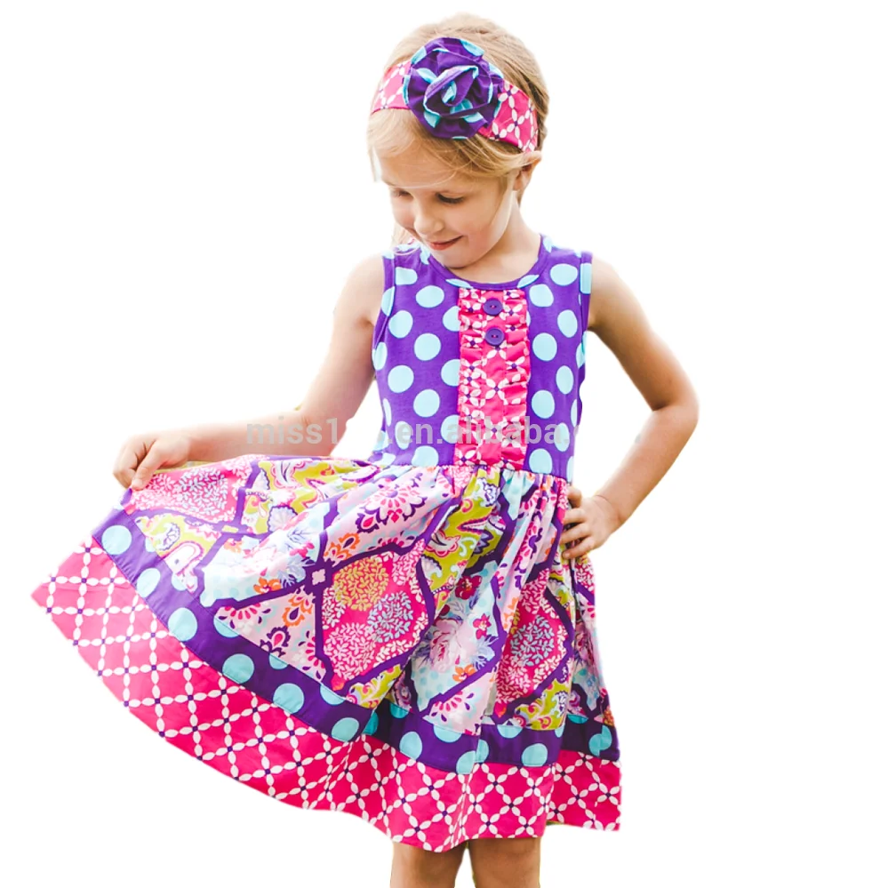 Super Cute Children Girl Latin Dance Dresses Boutique Western Style Party Dresses For Kids Girl