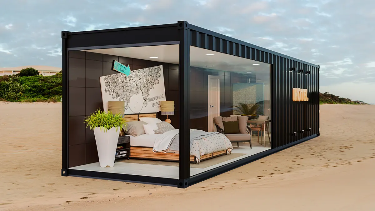 20ft 40 英尺现代豪华可移动航运预制 house container home