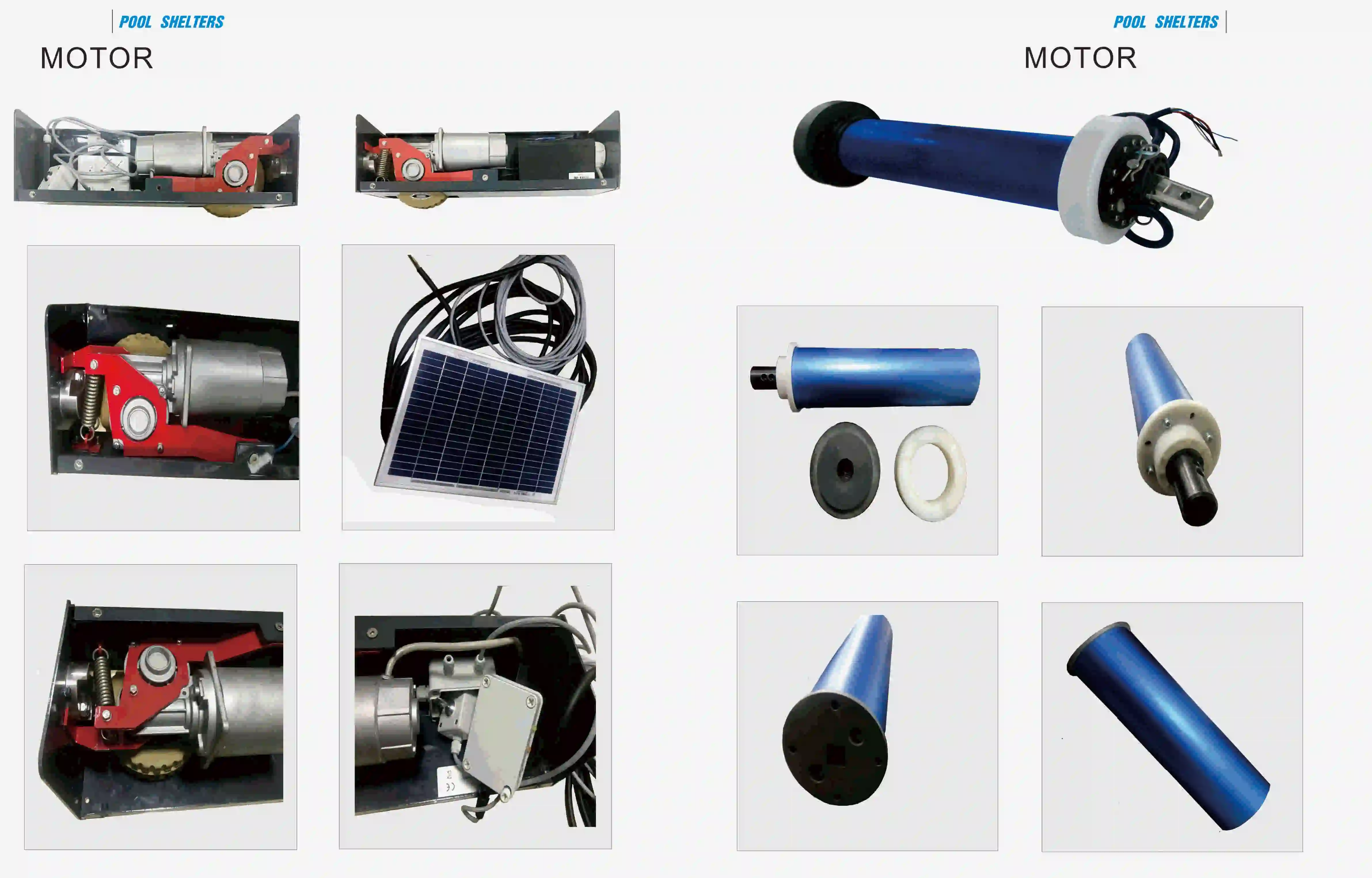 24v Dc Pool Shelter Motor Pool Cover Motor With Solar Panels Pool Motor