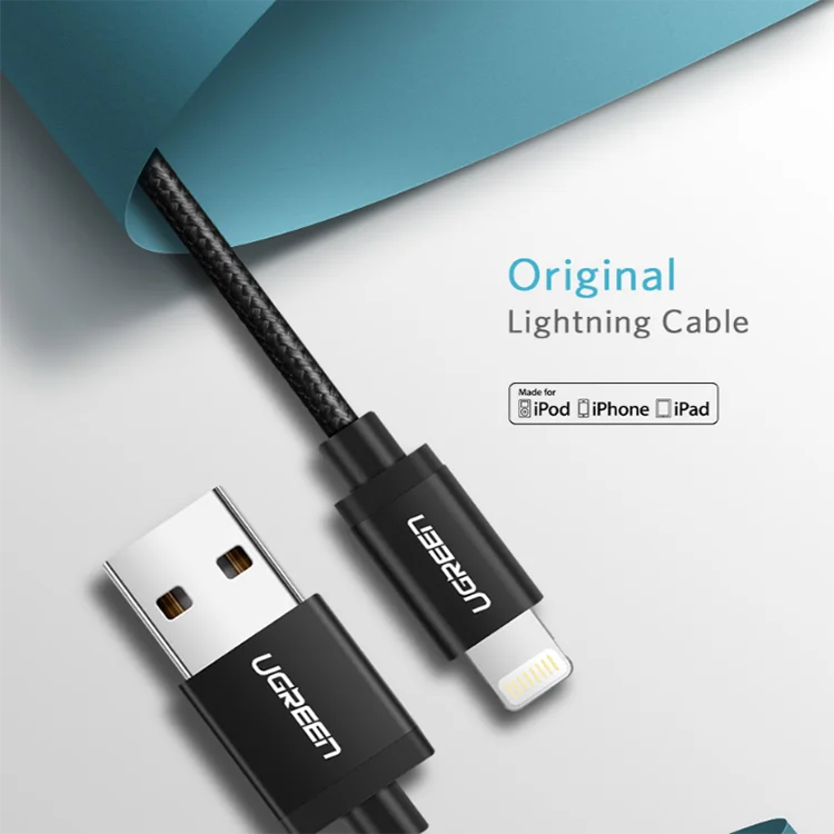 2.4A For iPhone Cable Charger Nylon Braided to USB Charging Cable For iPad iPhone X 7 8 6S 6 plus - ANKUX.COM