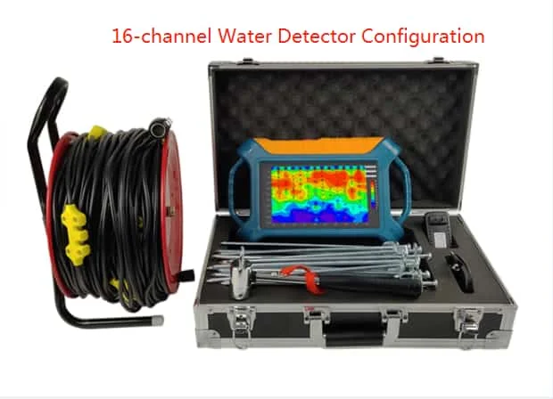 ADMT-300SX-16D 16-channel multi-channel 100m 200M 300M depth 3D Touch screen under ground water detector /AIDU water detector