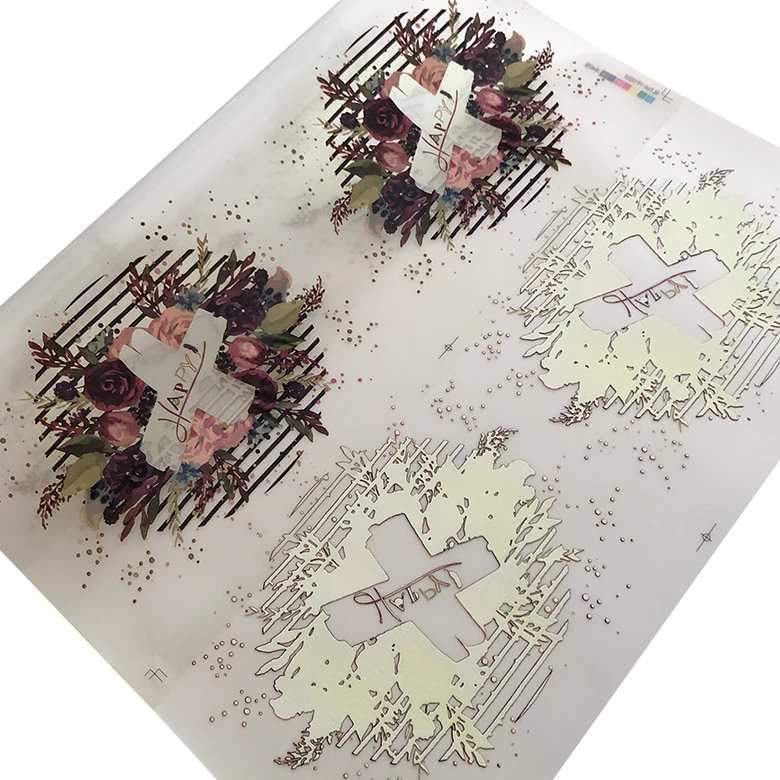 Iron on screen print label custom heat transfer printing for t shirts