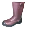 New HIGH Cut PU/Rubber Sole Ce Certification Safety Shoes with Steel TOe