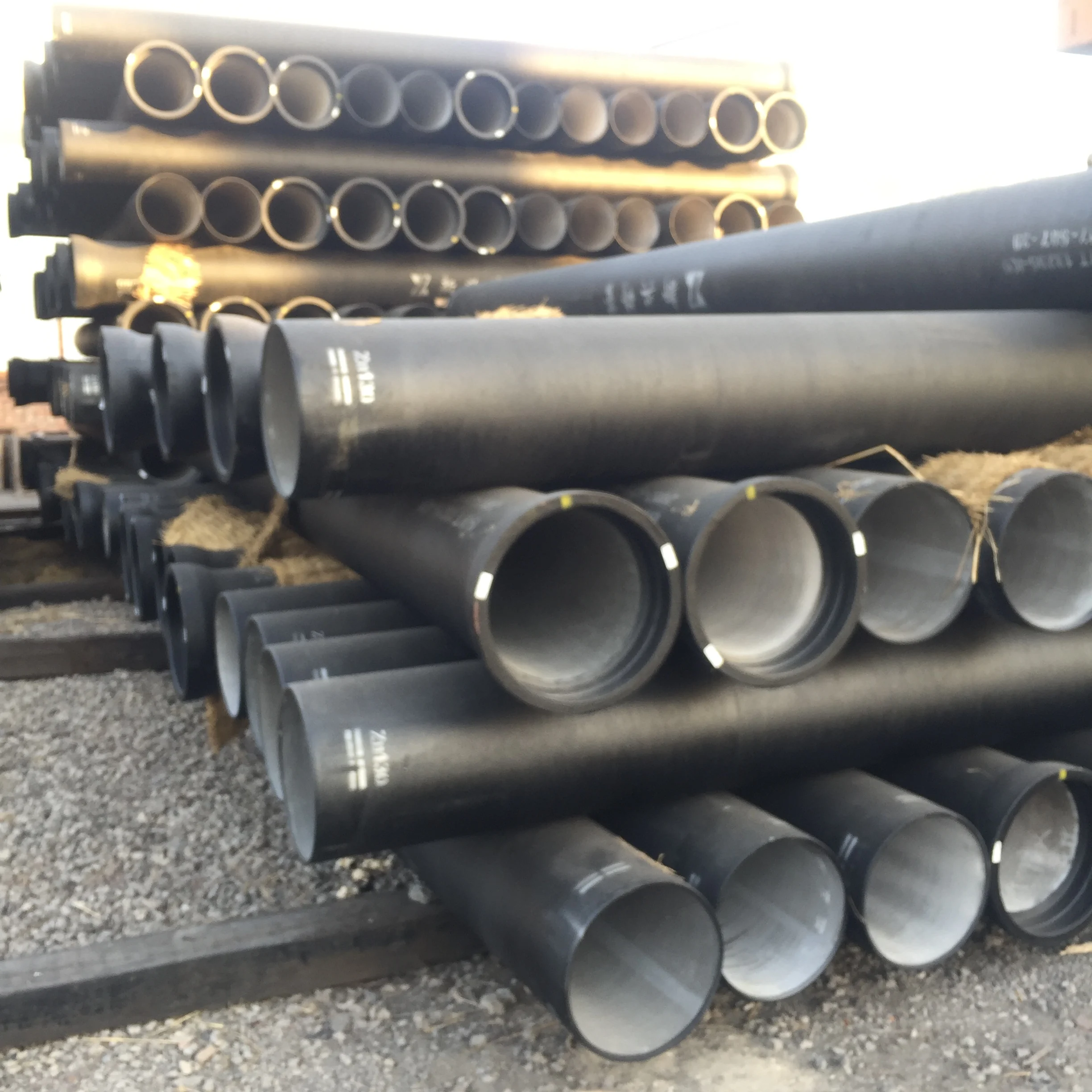Underground Ductile Iron Cast Pipe For Water Supply 5.7m5.8m Dn80400