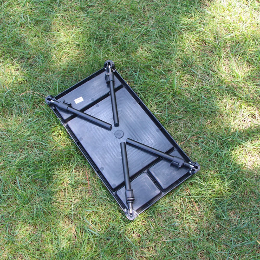 thumbnail image 2 of NGT Bivvy Table For Carp Fishing – Foldable Plastic With Rubber Feet – 39x24x15cm – Green 2 of 6