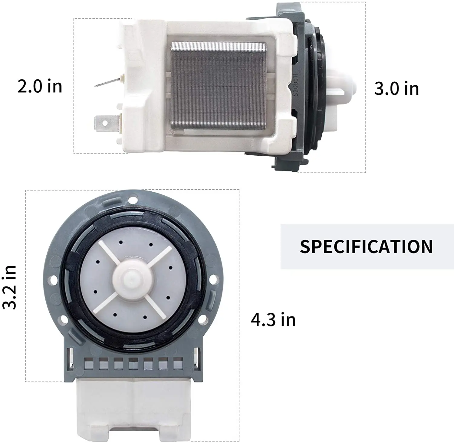 Dc3100178a Water Drain Pump Sam Washer Or Washing Machine Parts