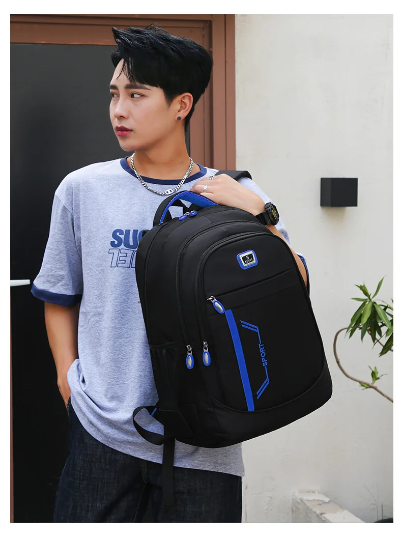 Women's Korean Style Large Capacity Backpack Men's Computer Bag Fashionable Schoolbag for Junior Senior High School Backpack
