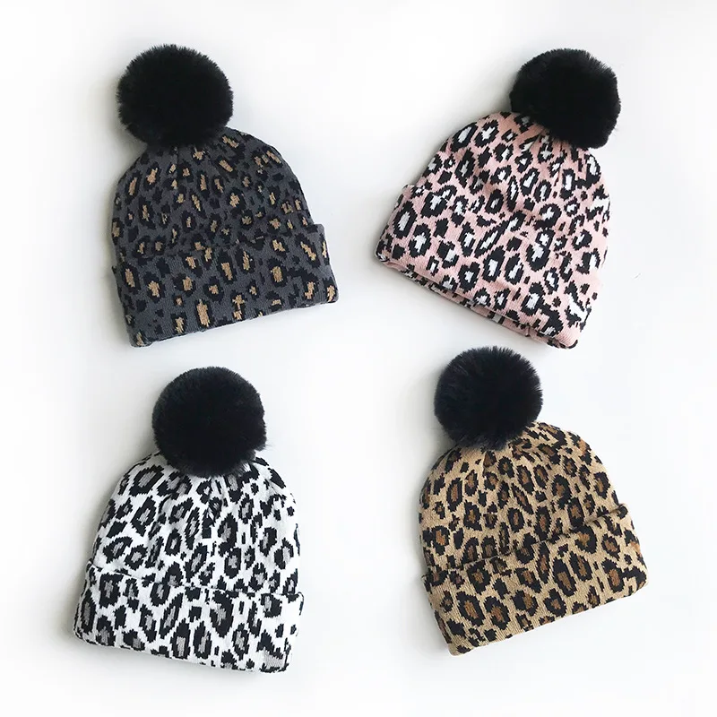 cheetah winter hat