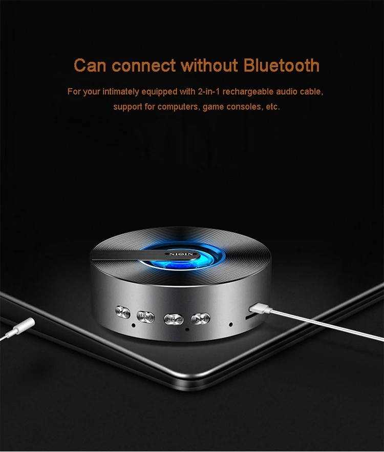 Custom color changing super bass mini bluetooth speaker - ANKUX.COM