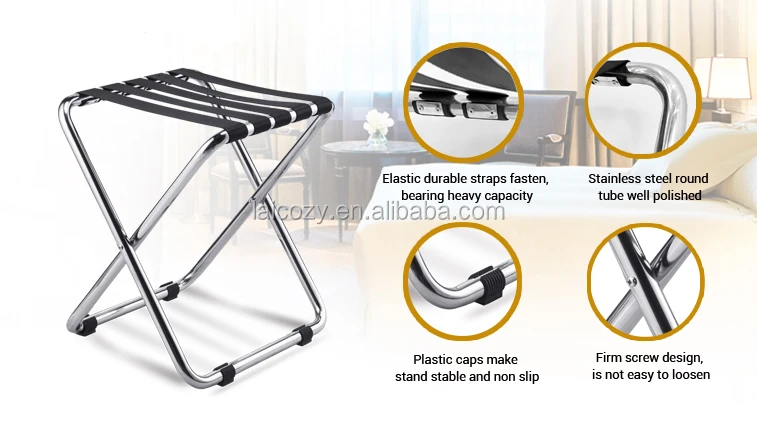 Folding baggage stand 