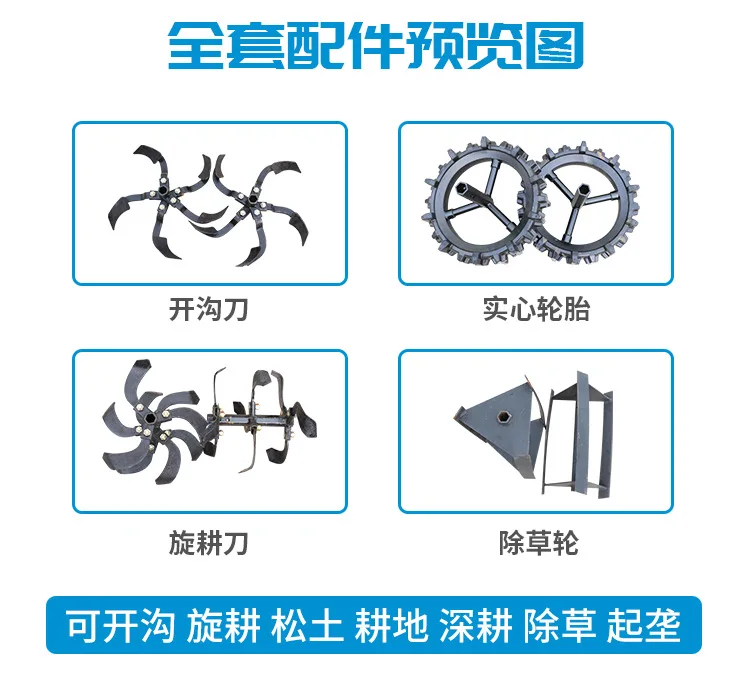 Gasoline 4wd Driven Power Tiller - Buy Mini Tiller,Gasoline Tiller