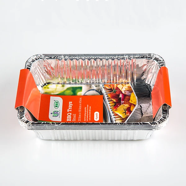 product sturdy and durable full size deep aluminum foil roasting  steam table pans 1000ml square baking foil pans pack of 4-2