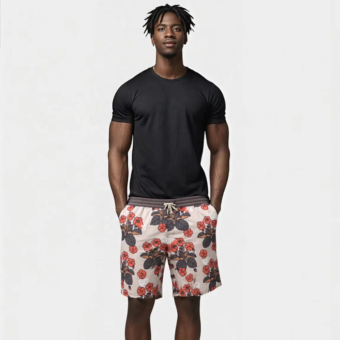 Men's Casual Sports Quick Dry Shorts Vintage Style Gym Wear Active Essentials for Summer Beach Beachwear supplier