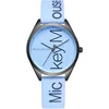 Elegant Mickey Mouse Watch Reflector Ring Silicone Band Branded Women Watches