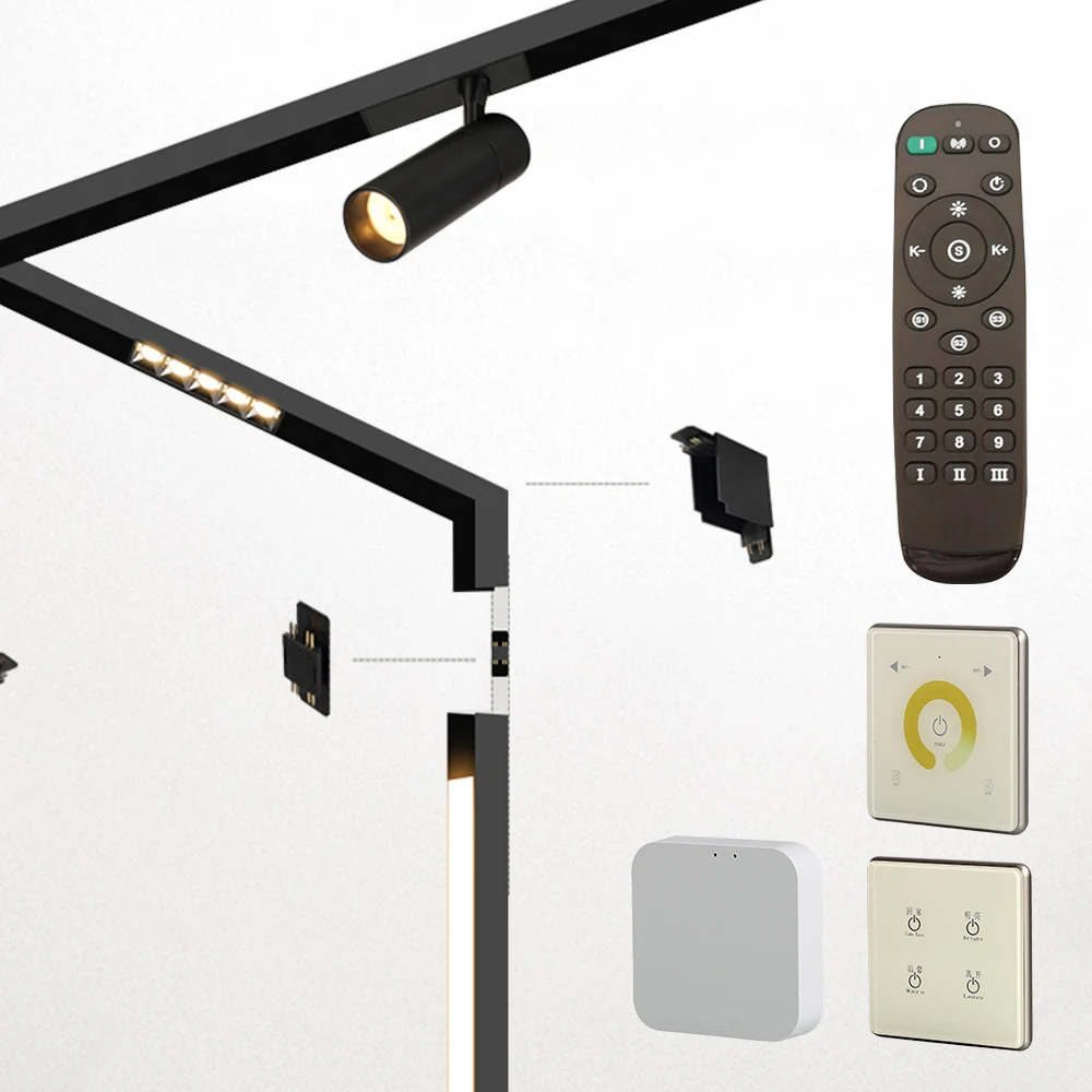 High-Quality Smart LED Track Light System With Magnetic Track Bar