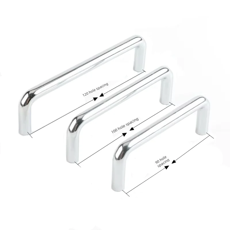 LS511 U-Shaped Industrial Handle Custom Solid Carbon Steel Drawer Cabinet Door with Home Decorations Cut to Size details