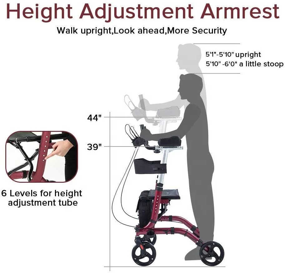 Upright Walker Stand Up Walker For Senior And Elderly People Hct9123b