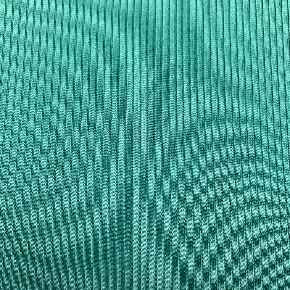 Custom Color Ribbed Spandex Stripe Fabric For Swimwear Garment Knitting